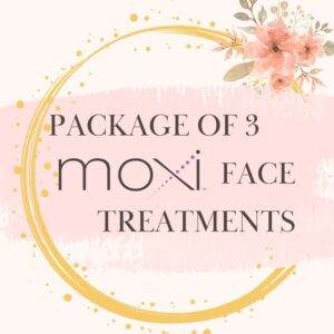 Package of 3 Moxi Face Treatments.