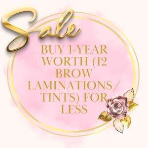 Sale buy Buy 1 Year Worth (12 Brow Laminations/Tints) Fo for less.